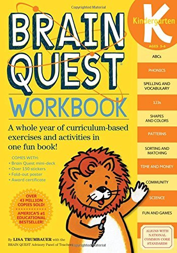 Lisa Trumbauer/Brain Quest Workbook@ Kindergarten [With Stickers]