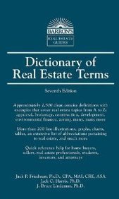 Jack P. Friedman Dictionary Of Real Estate Terms 0007 Edition; 