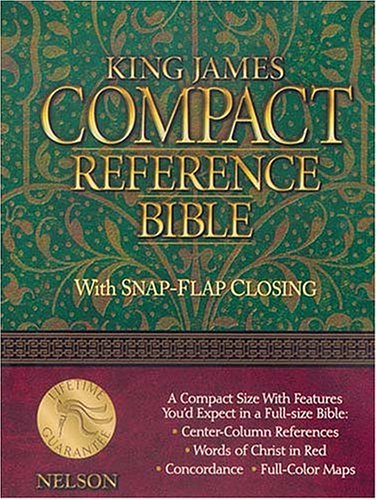 Thomas Nelson Publishers Compact Reference Bible Kjv Snap Flap 