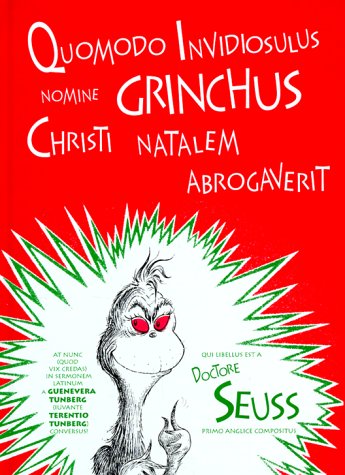 Dr Seuss Quomodo Invidiosulus Nomine Grinchus Christi Natal 