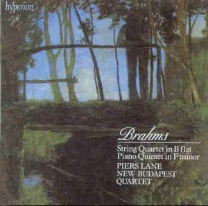 J. Brahms/Qrt String 3/Qnt Pno@Lane*piers (Pno)@New Budapest Quartet