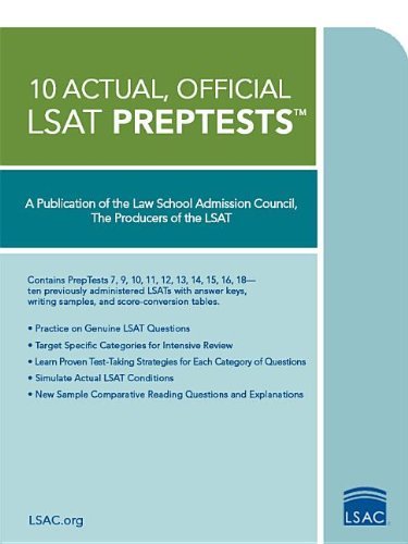 Not Available (NA)/10 Actual, Official LSAT PrepTests@Reissue