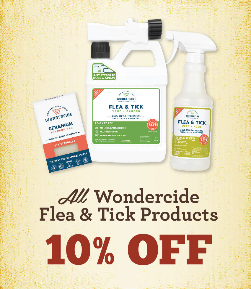 All Wondercide Flean and Tick Products are 10% Off!