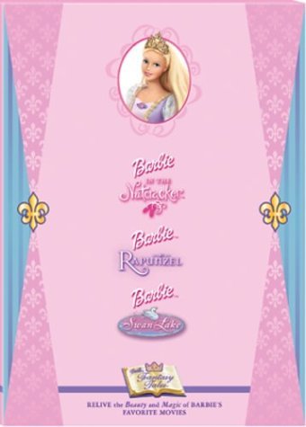 Barbie 3 Pak Nutcracker Rapunzel Swan Lake Clr Chnr 