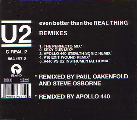 U2/Even Better Than The Real Thin@Import-Gbr