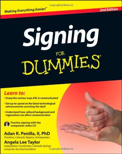 Adan R. Penilla/Signing for Dummies, with Video CD@0002 EDITION;With Video CD