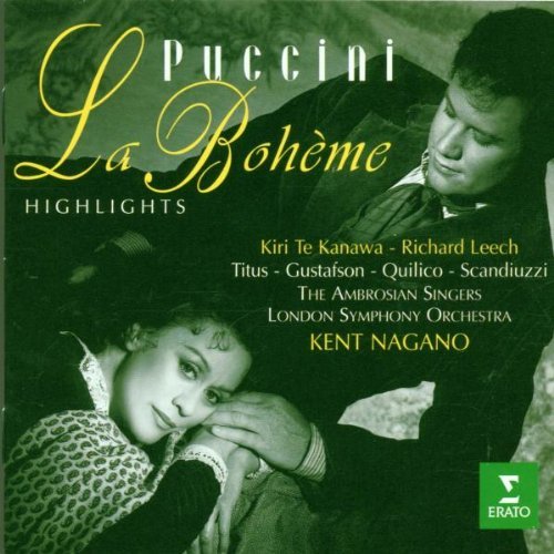 G. Puccini/Boheme-Hlts@Te Kanawa (Sop)/Leech (Ten)@Nagano/Orch De L'Opera De Lyon