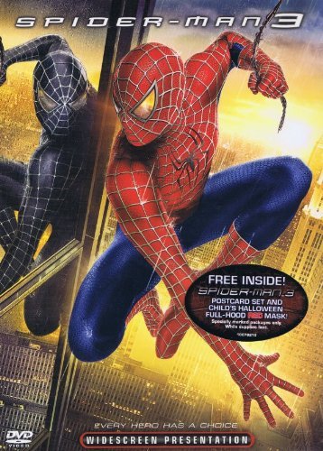 Spider-Man 3/Maguire/Dunst/Dafoe@+ Child's Full-Hood Red Mask + Postcard Set