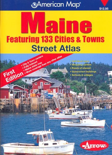Arrow Map Langenscheidt Maine Street Atlas 133 Cities & Tow 