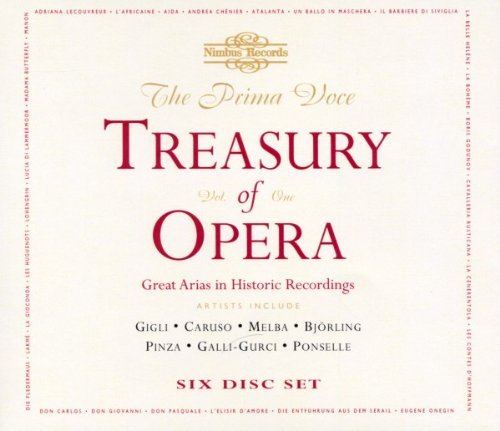 Prima Voce Treasury Of Opera Vol. 1 Prima Voce Treasury Of Gigli Caruso Melba Bjorling & Treasury Of Opera 