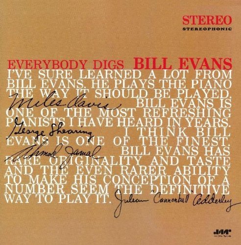 Bill Evans Everybody Digs Bill Evans Import Esp 180gm Vinyl 