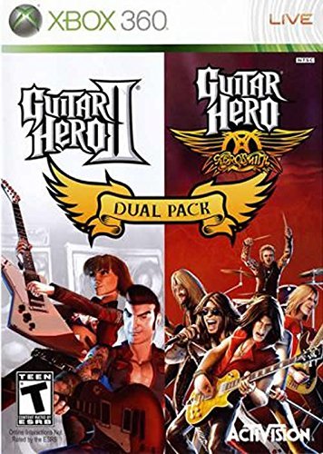 Xbox 360 Guitar Hero Ii & Guitar Hero Aerosmith Dual Pack 