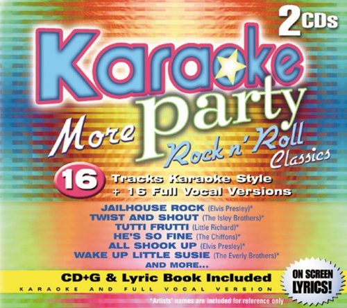 Karaoke Party! More Rock N Roll Classics Karaoke 2 CD Set 