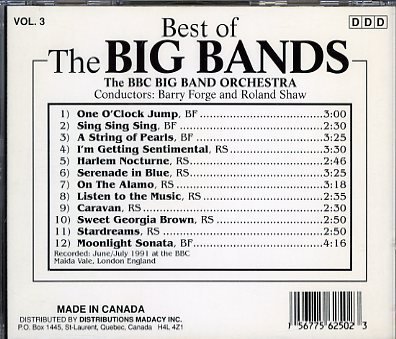 Bbc Big Band Orchestra/Best Of The Big Bands Vol. 3