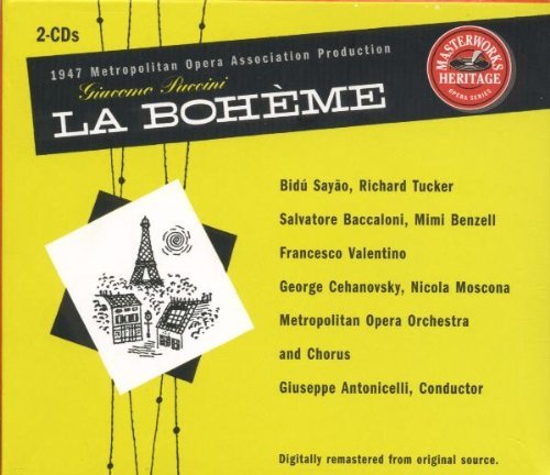 G. Puccini/Boheme-Comp Opera@Sayao/Tucker/Baccaloni/Benzell@Antonicelli/Met Opera Orch & C