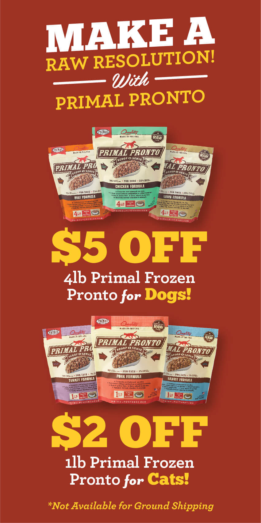 January Specials - Make a Raw Resolution with Primal Pronto