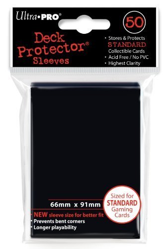 Card Sleeves - 50ct Standard/Black@50/Pack