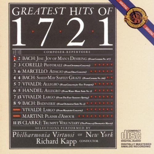 Richard Kapp Greatest Hits Of 1721 Kapp Phil Virtuosi 