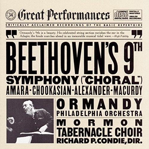 Ludwig Van Beethoven Symphony No 9 (choral) Ormandy Philadelphia Orch 