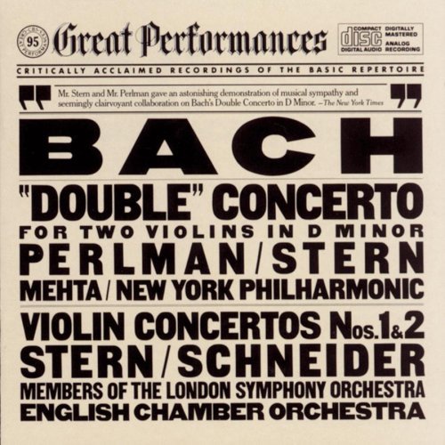 J.S. Bach/Con Dbl 2 Vns/Con Vn 1/2@Stern*isaac (Vn)@Schneider/English Co