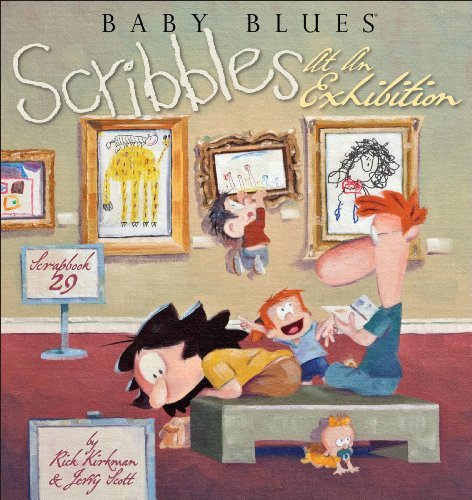 Jerry Scott Scribbles At An Exhibition Baby Blues Scrapbook 29 Original 