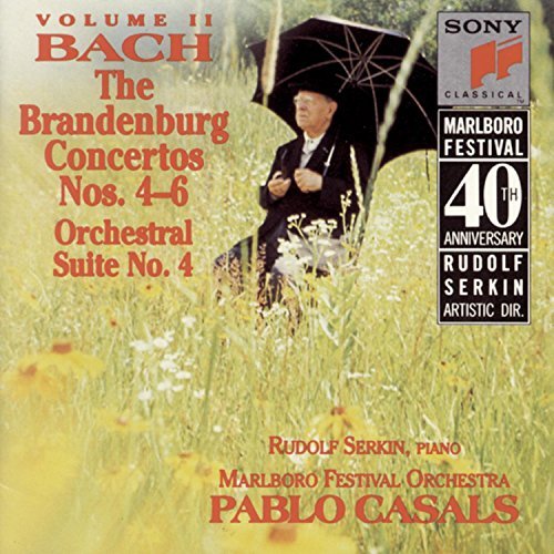 Johann Sebastian Bach Brandenburg Concertos 4 6 Serkin*rudolf (pno) Casals Marlboro Fest Orch 