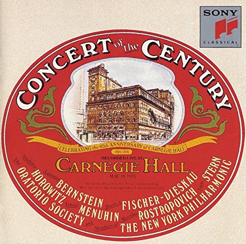 Concert Of The Century 85th Anniversary Carnegie Hall Bernstein Horowitz Stern + Members Of New York Po 