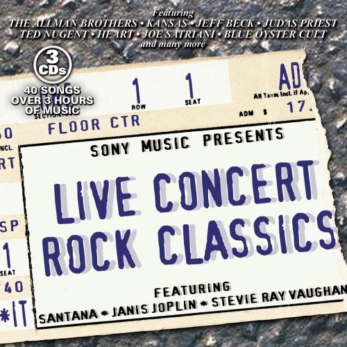 Live Concert Rock Classics Live Concert Rock Classics Santana Nugent Beck Kansas 3 CD Set 