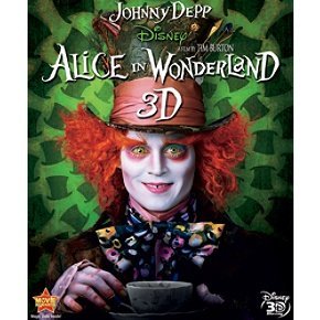 Alice In Wonderland (2010) 3d/Depp/Wasikowska/Carter/Hathawa@Blu-Ray