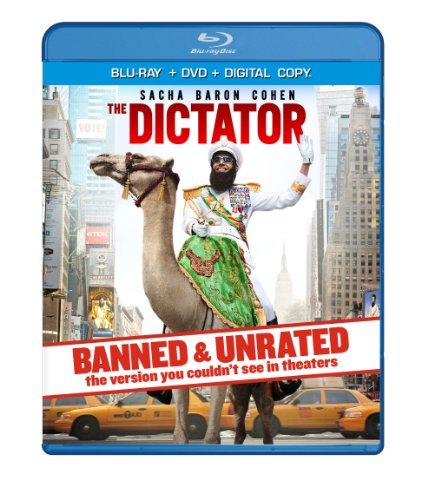 The Dictator Cohen Kingsley Faris Blu Ray DVD Dc Unrated 