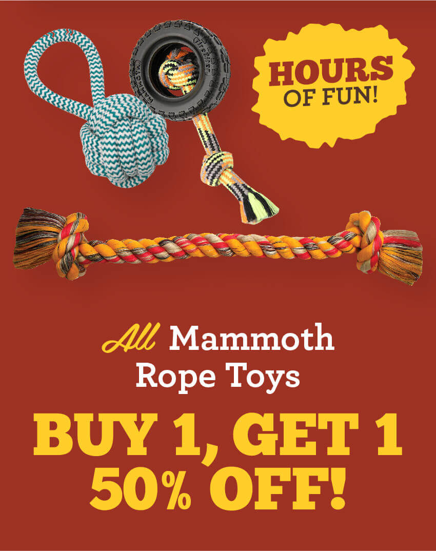 All Mommoth Rope Toys Buy 1, Get 1 50 percent off