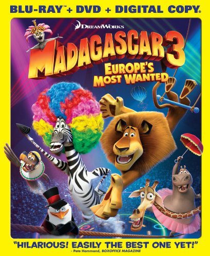 Madagascar 3 Europe's Most Wa Madagascar 3 Europe's Most Wa Blu Ray Ws Pg Incl. DVD Dc Uv 