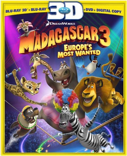 Madagascar 3: Europe's Most Wa/Madagascar 3: Europe's Most Wa@Blu-Ray/3d/Ws@Pg/2 Br/Incl. Dvd/Dc