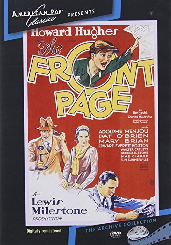 Front Page (1931)/Menjou/O'Brien/Brian@MADE ON DEMAND@This Item Is Made On Demand: Could Take 2-3 Weeks For Delivery