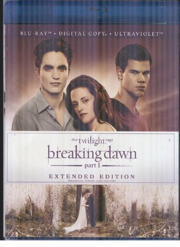 Twilight Saga Breaking Dawn P Pattinson Stewart Lautner Blu Ray Ws Extended Ed. Pg13 Incl. Dc Uv 