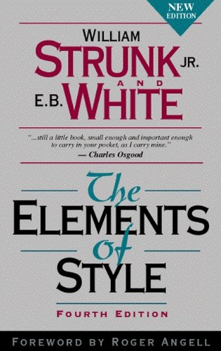 Strunk William Jr. Elements Of Style Fourth Edition 