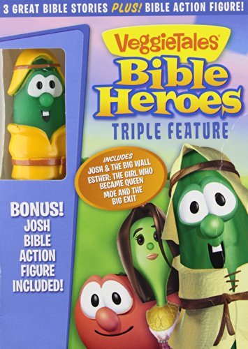 Bible Heroes Triple Feature Veggietales Ws Nr Incl. Toy 