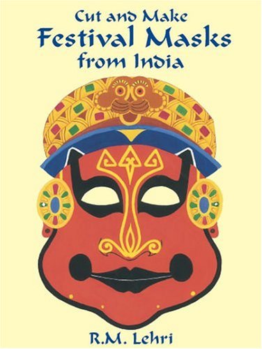 R. M. Lehri Cut & Make Festival Masks From India 6 Full Color Designs 