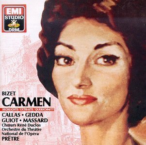 G. Bizet Carmen Hlts Callas Gedda Guiot Massard Pretre Paris Opera Orch 