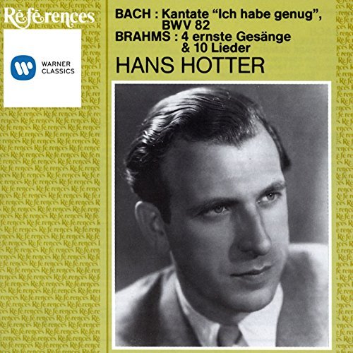 Hans Hotter Bach Cantata 82 Brahms 