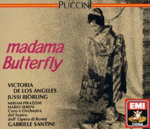 Angeles Bjorling Santini Puccini Madama Butterfly De Los Angeles Bjoerling + Santini Rome Opera Orch & Chor 