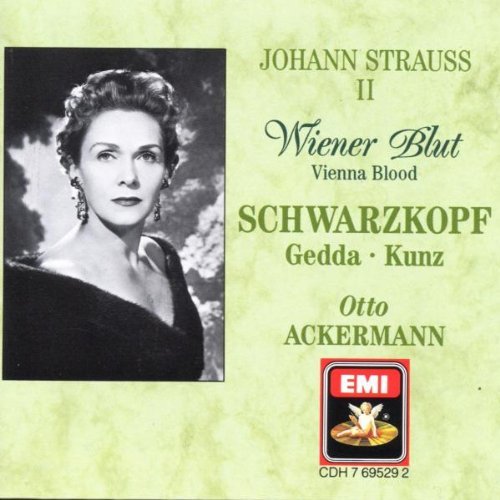 J. Strauss/Wiener Blut-Comp Operetta@Schwarzkopf/Gedda/Kunz/Koth@Ackermann/Phil Orch
