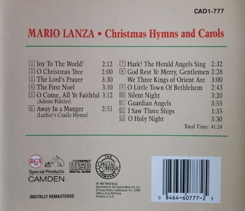 Mario Lanza/Christmas Hymns & Carols
