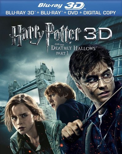 Pt 1 3d Harry Potter & The Deathly Hallows Radcliffe Grint Watson Blu Ray 3d DVD Digital Copy 