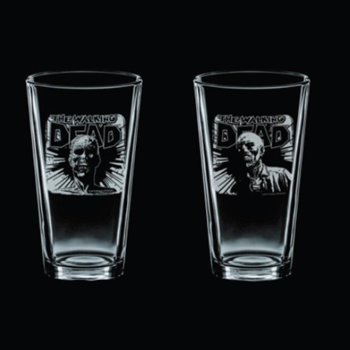 Pint Glass Set/Walking Dead - Set Of 2