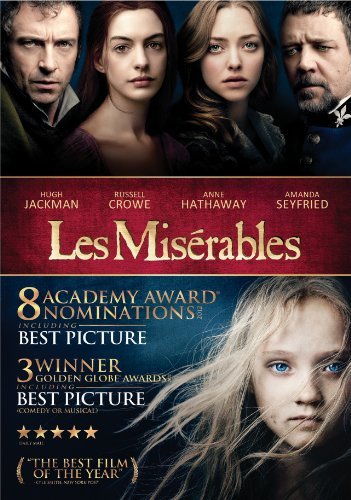 Les Miserables (2012) Jackman Hathaway Seyfried Crow DVD Pg13 Ws 