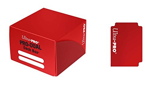 Deck Box/Pro Dual Red Large@Holds 180 Cards
