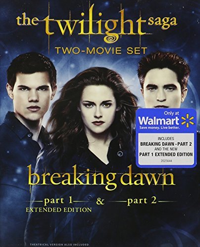 Twilight Breaking Dawn Parts 1 & 2 Pattinson Stewart Lautner Blu Ray Dc Uv 