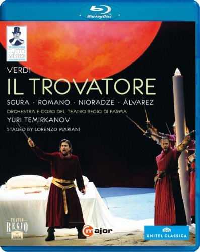 Giuseppe Verdi Il Trovatore Blu Ray Sgura Romano Nioradze Alvarez 