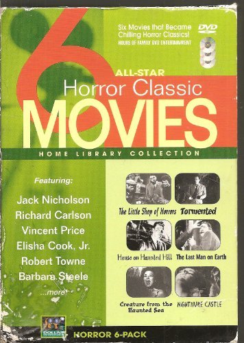 Julie Reding/Paul Muller/Jonathan Haze Jack Nichol/All-Star 6 Horror Classic Movies - Home Library Co
